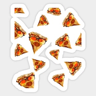 Pizza Wearing Sunglasses Glasses Funny Cute Sticker